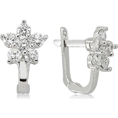 Tevuli 925 Sterling Silver Flower Earrings