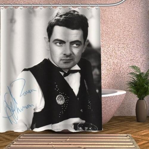 Rowan Atkinson Shower Curtain Eco-friendly Modern Fabric polyester Custom Bath Curtains Home Decor