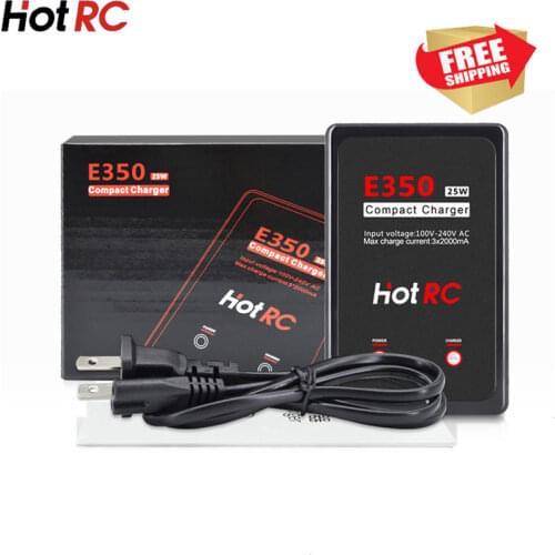 Hot Rc E350 Pro 7.4v 11.1v Lipo Battery Charger 2s 3s Cells 25W 2000mA For RC LiPo AEG Airsoft Battery