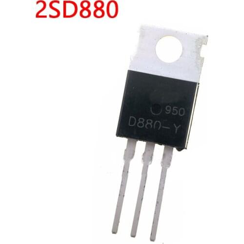 10pcs D880 TO220 Transistor D880 (Y) NPN Silicon Power Transistors 3A / 60V / 30W TO-220 - A1265 2SD880