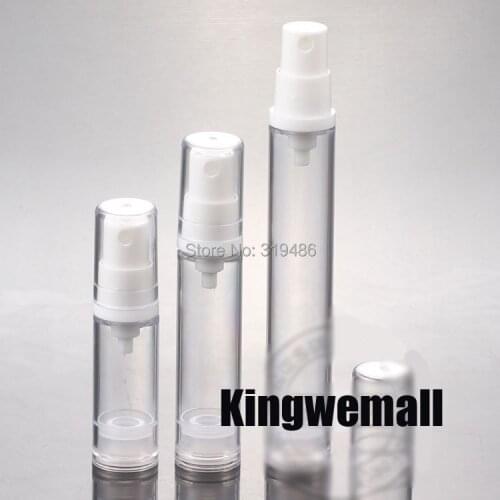 5ml transparent airless vacuum pump lotion bottle with sprayer used for Cosmetic Container,vacuum spray bottle