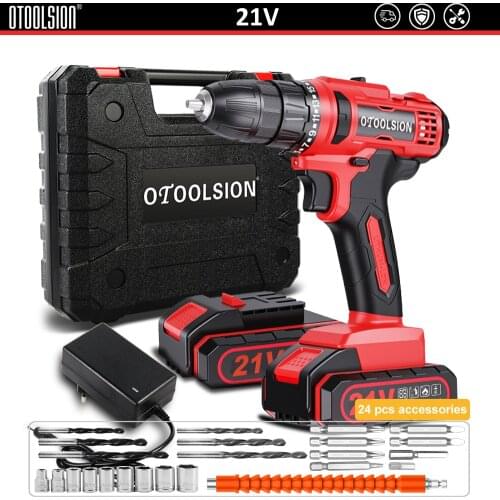 New 21v Impact Screwdriver Electrical Screwdrivers Electric Tools Impact Driver Multifunctional Screwdriver Cordless Drill
