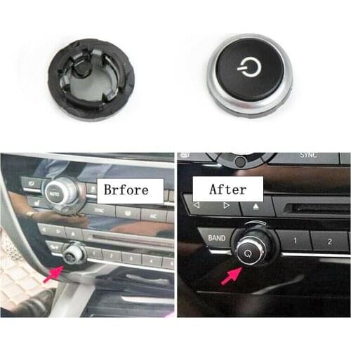 1pc Car FM/AM Volume Adjust Control Knob Auto Interior Accessories For BMW F07 F06 F12 F13 F01 F02 F15 F85 F16 F86