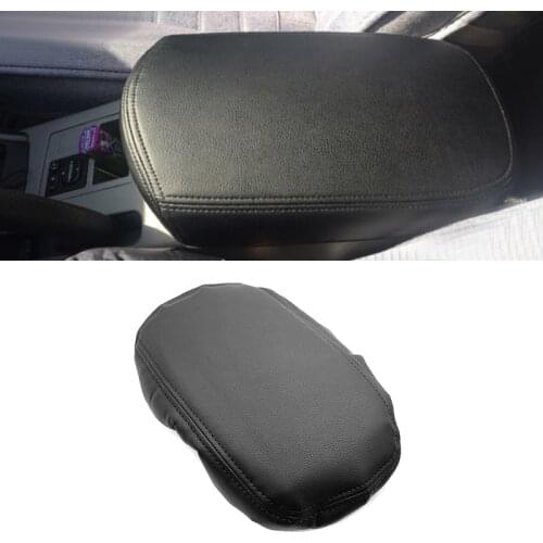 For Toyota Rav4 RAV 4 2006 - 2012 PU Leather with Sponge Car Interior Center Console Lid Armrest Box Protection Cover Trim Black