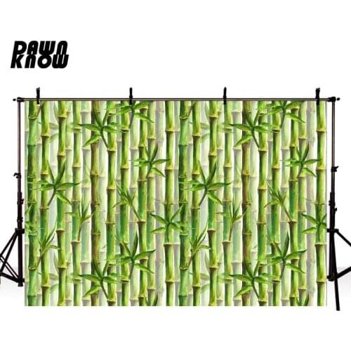 DAWNKNOW Drawing Bamboo Photography Background Forest Photographic Backdrops Wedding Photo Studio Children Photocall lv1813