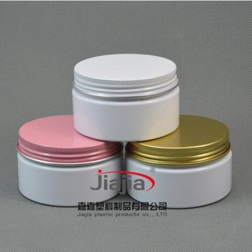 100ml Container for Styling Gel Hair Wax 100g Cream Jar PET Packaging,100g PET white Jar with white/pink/black aluminum cap