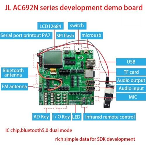 Bluetooth Development Board 4.2AC6901AC6905ABC Support MP3 Dual-Mode Bluetooth