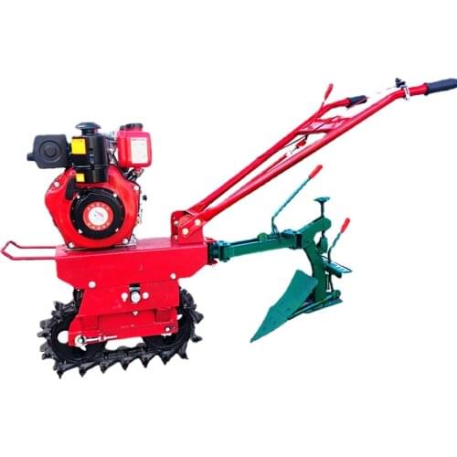 Zq Chain Track Micro-Tiller Single Wheel Soil Preparation Machine Hard Land Furrowing Machine Fertilizer Seeder