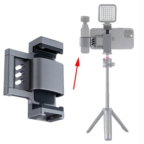 Mobile Phone Securing Clip Bracket Mount Desktop Tripod for DJI Osmo Pocket/Pocket 2 Phone Clip Holder Gimbal Camera Accessories