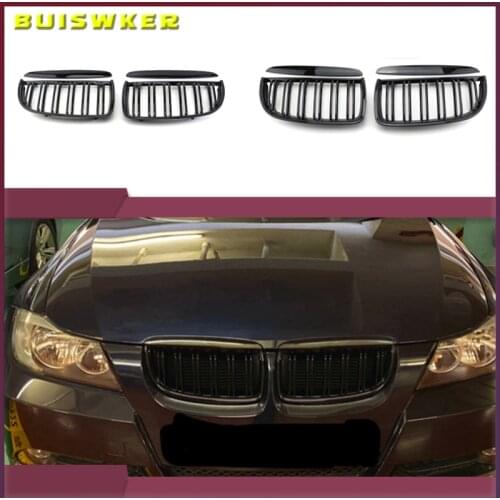 Car Front Kidney Replacement Grilles For BMW 3 Series E90 E91 320i 323i 328i 335i 2005 2006 2007 2008 Racing Grill Hood Eyelids