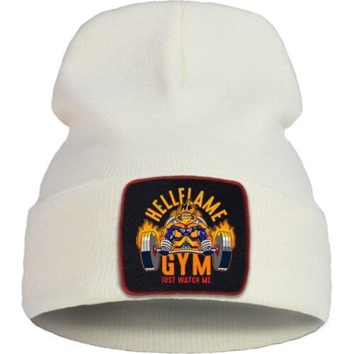 Unisex Flexible Knitted Hat Cotton Wool Sport Spring Caps Fashion My Hero Academia Beanie Cap Comfortable Hip Hop Brimless Hats