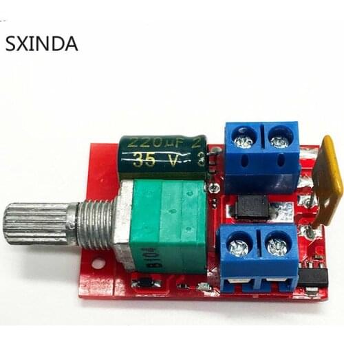 10pcs Mini DC Motor PWM Governor 3V6 12 24 35V Speed Switch Ultra Small LED Dimmer 5A