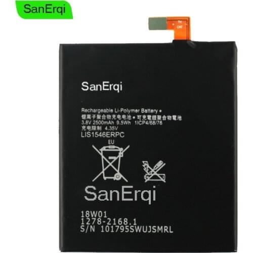 10pcs LIS1546ERPC Real 2500mAh Replacement Battery For Sony Xperia C3 T3 S55T S55U D2502 D2533 M50W D5103 Battery