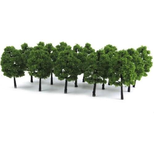 20pcs 9CM Scenery Landscape Model Tree (Dark Green)