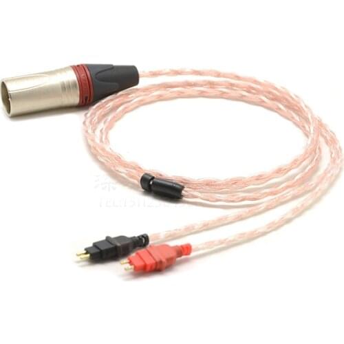 3M 16Cores Silver and Copper Mix Braided Headphone Cable For hd25sp hd600 hd650