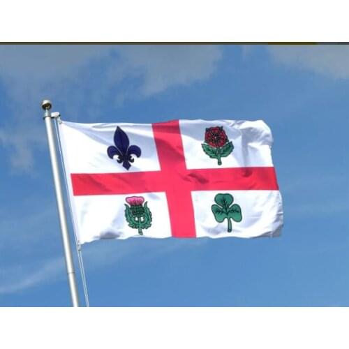 3x5ft Montreal Flag with Metal Grommets custom add any sport team logo on the banner