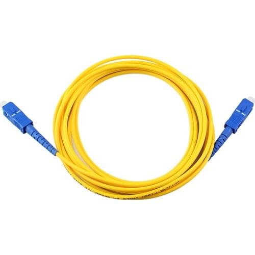 Free shipping 5pcs/lot SC/UPC-SC/UPC-SM 3mm Fiber Optic Single-mode extension jumper Cable Single Mode Extension Patch Cord