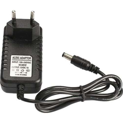 A Ausuky 12W Power Supply Charger Adapter AC 100-240V to DC 12V 1A Converter EU Plug -25
