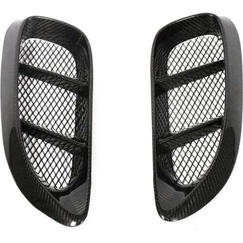 Real Carbon Fiber Side Fender Air Vent Cover Air Inlet Cover Decor Trim For-Porsche 718 Boxster Cayman 2016-2020