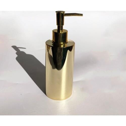 Lotion Bottle Dispenser Household Soap Dispenser Stainless Steel Gold Shower Shampoo Press Bottle Dispensing Bottle