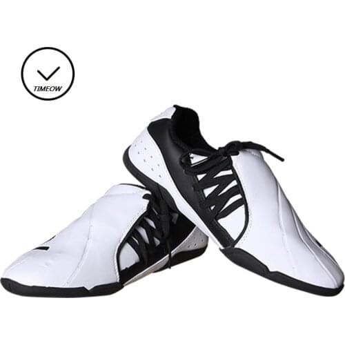 Breathable Soft Rubber Soles Martial Art Shoes International Taekwondo Karate Designated Shoes Instructor Shoes Training Protect