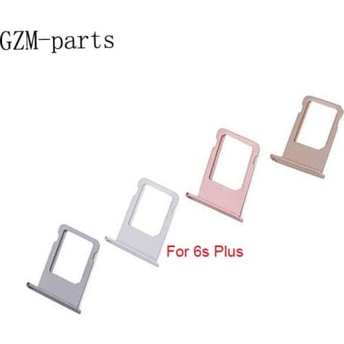GZM-parts 1 Piece SIM Card Tray Holder For Apple iPhone 6s 6s Plus Grey Silver Gold Rose Gold Sim Tray Holder Repair Parts