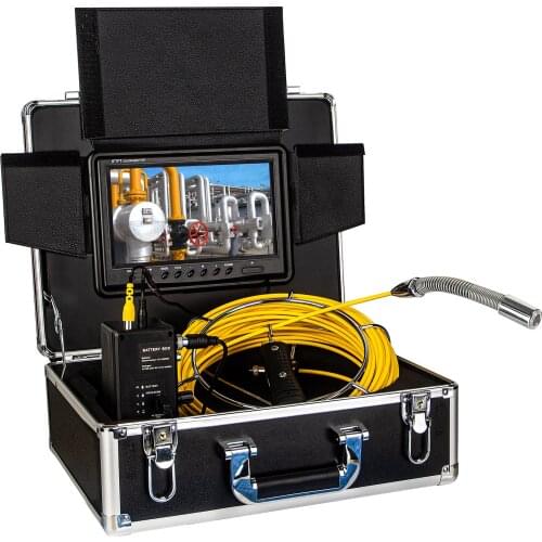 WP90F Pipe Inspection Camera Drain Sewer Industrial Pipeline Endoscope with 512hz transmitter Cable Video Inspection Scope