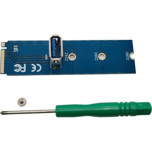 NGFF M.2 to USB 3.0 Transfer Card M2 to USB3.0 Adapter for PCI-E Riser Card For Bitcoin Litecoin ETH Miner Mining