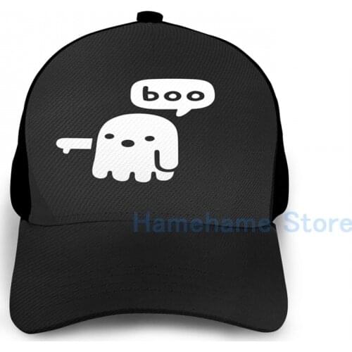 Fashion The Ghost Of Disapproval(2) Basketball Cap men women Graphic print black Unisex adult hat