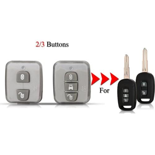 Kutery Car Key Shell For Chevrolet Captiva Antara Cruze Opel 2/3Buttons Remote Key Cover Case Key Rubber Button Pad Replacement