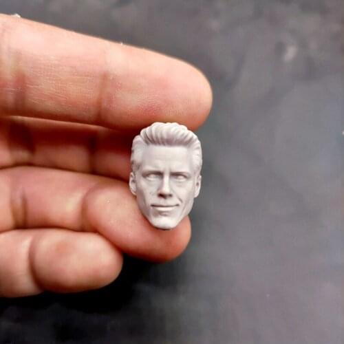 Hot 1/12 Scale Smile Tony Downey Head Sculpt Unpainted Fit 6" ML Figure