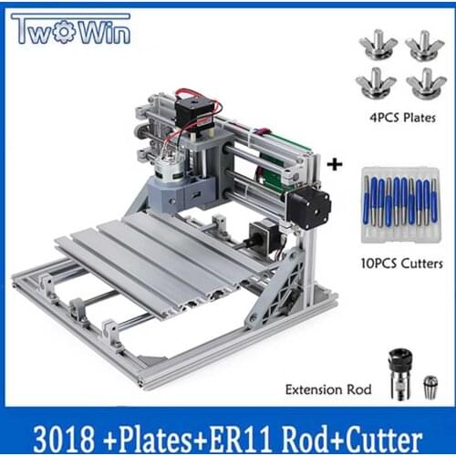 Wood Router DIY Mini Engraving Machine CNC3018 with ER11 Laser Engraving Pcb PVC Milling Machine,cnc 3018 Best Toys