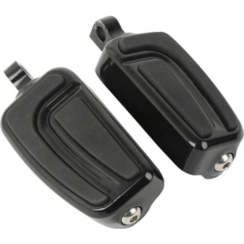 Motorcycle 10mm Male Mount Style Foot pegs Footrest For Harley Touring Softail Dyna Sportster