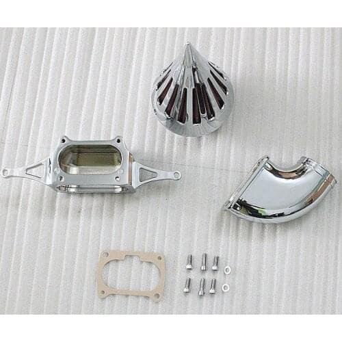 Motorcycle Chrome Spike Air Cleaner Kits Intake Filter For Yamaha Warrior 2002 - 2009 Moto