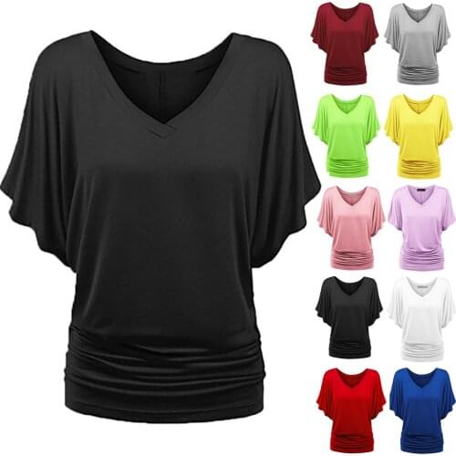 Женские однотонные футболки MYDONESELF China At AliExpress