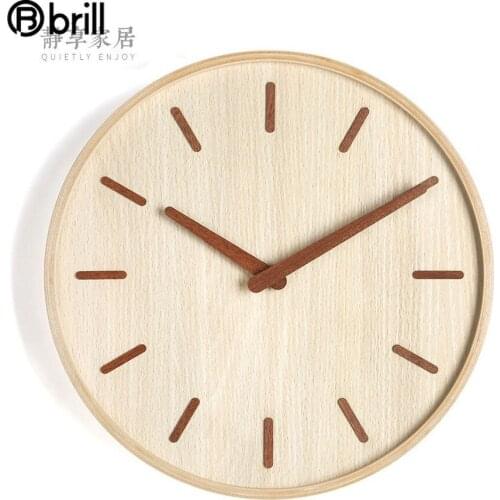 Nordic Large 3d Wall Clock Modern Design Wood Silent Needle Large Clocks Wall Home Decor Living Room Kitchen Watch Reloj Pared