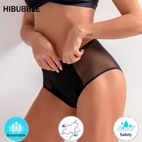 No Need Pad Menstrual Panties Physiological Pants Leak Proof Women Underwear Period Mesh Breathable Briefs Plus Size Underwear