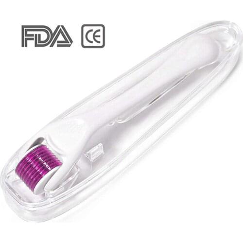 New Arrivals 2020Korea Skin Care Face Derma Roller Needle 0.5 mm Handle White Dermaroller
