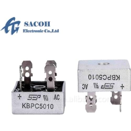 Free Shipping 5Pcs KBPC5010 KBPC5010W KBPC5010L or KBPC5012 or KBPC3510 KBPC2510 KBPC1510 SINGLE PHASE 50 AMP BRIDGE RECTIFIERS