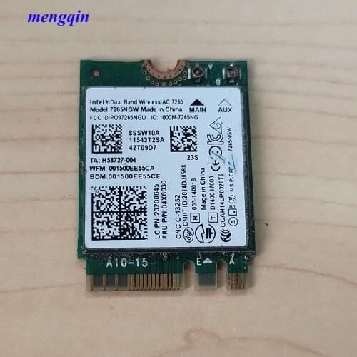 Original Wireless wifi Wlan 7265NGW 7265 AN for ThinkPad T450 T450S T550 X250 L450 W550S X1-CARBON-20BS-20BT FRU 04X6030 00JT464