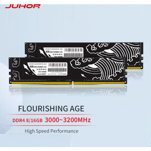 JUHOR RAMS ddr4 8gb 2666mhz Desktop Memory with Heat udimm 2133mhz 2400mhz PC RAM 1.2V New dimm desktop memoria rams