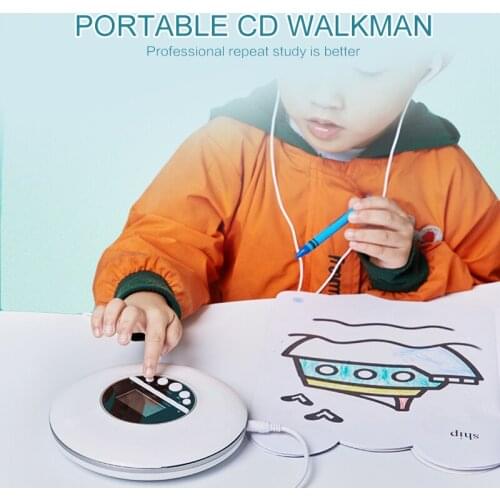 Portable English Repeat CD Player MP3 Music Album CD Player Support CD CD - R CD - RW MP3 WMA Audio For English Learning