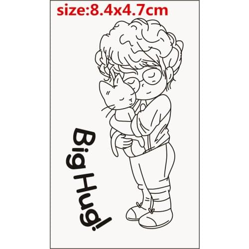 Boy Transparent Clear Stamps Silicone Seals for DIY scrapbooking photo album Card Making