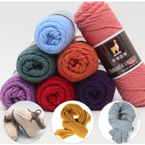 Warm Yarn Alpaca Wool 100g Scarves Handcraft Knitting Gloves Hand-knitted Hook Needle Thick Wool Thread Yarn Eco-Friendly
