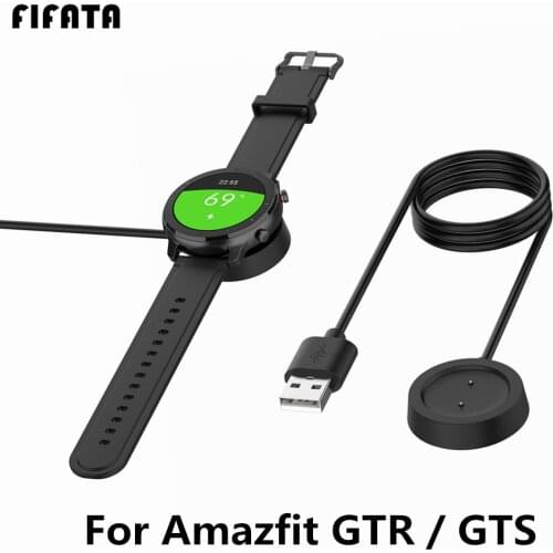 FIFATA 1m USB Charging Dock For Xiaomi Huami Amazfit GTR 47mm 42mm GTS Smart Watch Charger Power Data Cable Charging Base Cradle