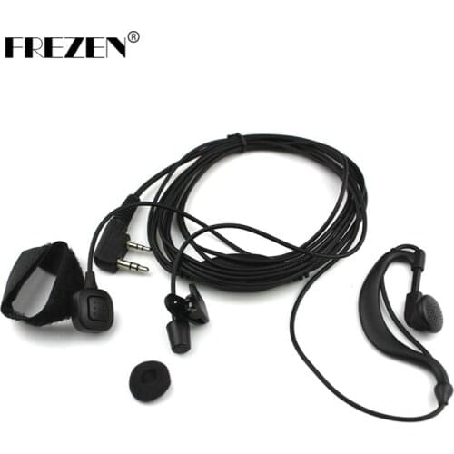 Ear Hanging Headphone Finger PTT Earpiece With Microphone TK Plug Headset For Kenwood Radio BAOFENG UV-5R UV-5RE Plus UV-82 GT-3