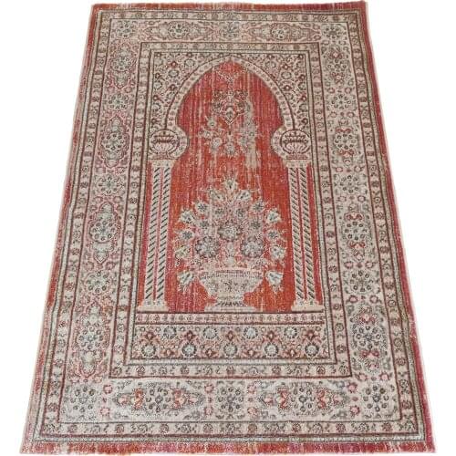 Vintage Pink-Bone Area Persian Carpet for Living Room Bedroom Mat Non-Slip Area Rugs Ethnic Retro High Technology 600.000 Points
