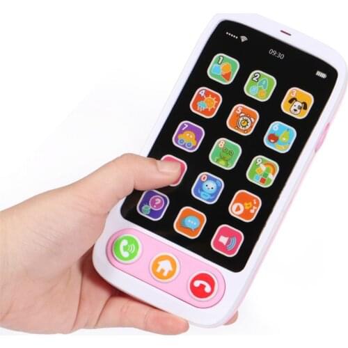 High Quality Kids Smart Screen Mobile Phone Toy Multi-function Simulation Children Puzzle Early Education Mobile Phone Toy