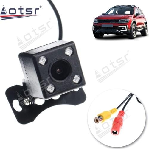 Water Proof 4 LED Night Vision Car Rear View Camera For All Cars Universal Backup Parking Reverse Camera Wide Angle Guider Line