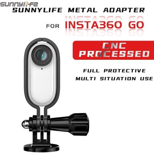 Protective Frame Mount Aluminum Alloy 1/4 Adapter Bracket Stabilizer for Insta360 Go Camera